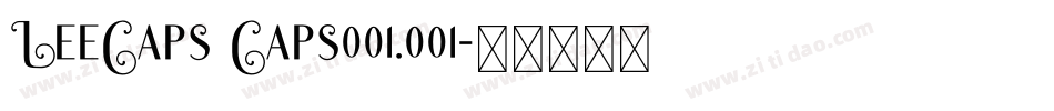 LeeCaps Caps001.001字体转换